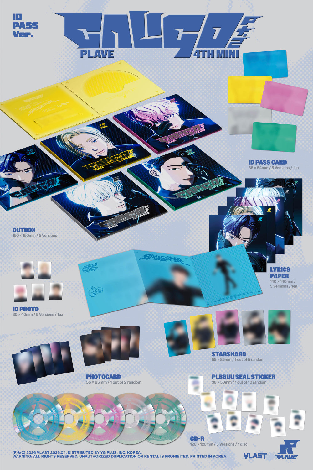 【現貨】PLAVE 4th Mini Album 'Caligo Pt.2' (ID PASS Ver.)  Hello82通路